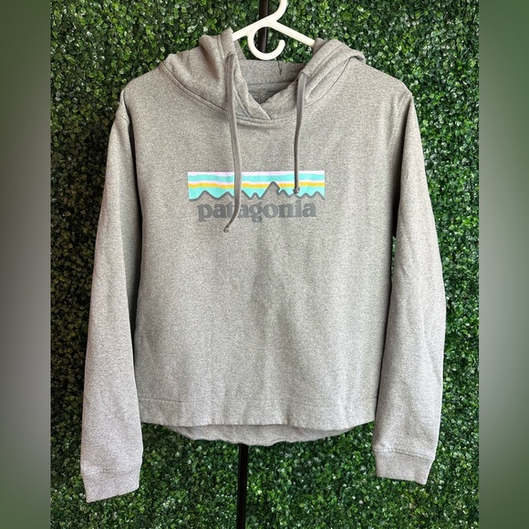 Patagonia Tops - Patagonia Women’s Logo Uprisal M Gray Hoodie